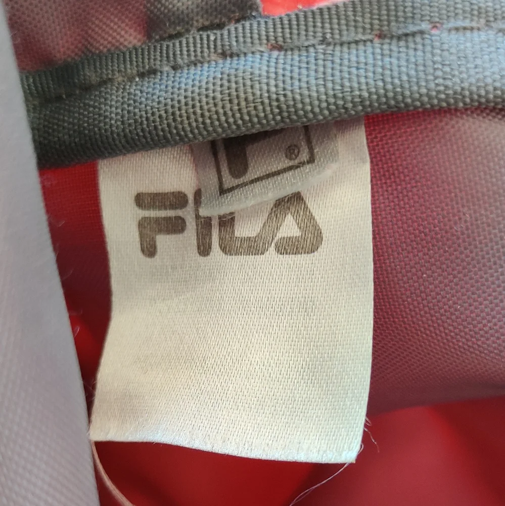 Fila Small Red Backpack with Black Logo Straps